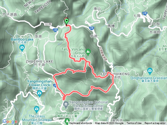 七星山，冷苗步道，金露山