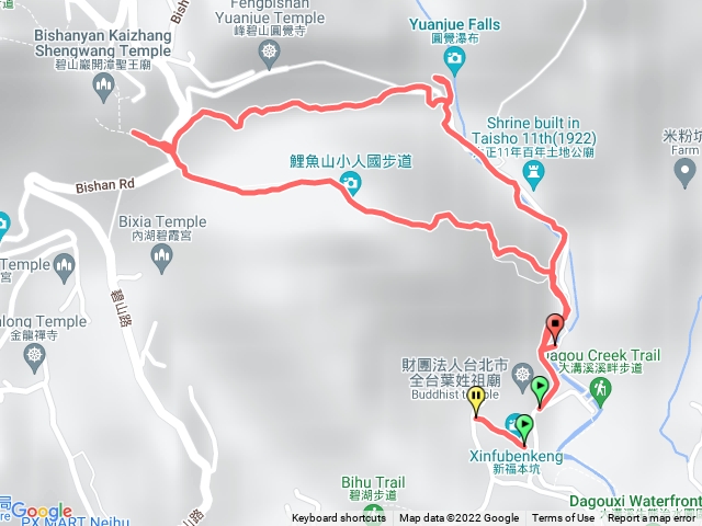 圓覺瀑布  鯉魚山步道