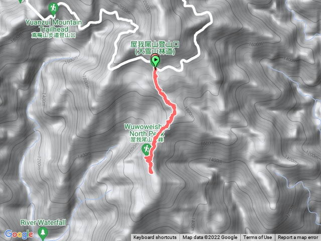 1110724大雪山林道31.3下屋我尾北峰、屋我尾山