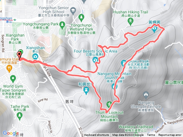 象山-九五峰-豹山-象山