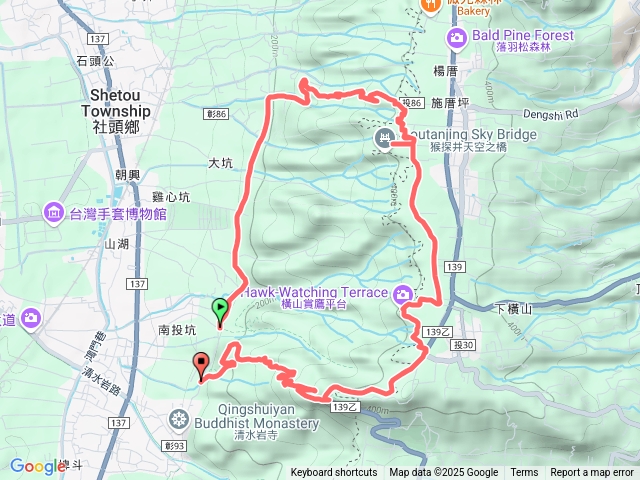 猴探井步道+長青自行車步道O型