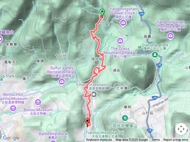 圳內-猴崁的草山觀而昂瀑吊橋-下鼎筆橋-紗帽橋-天母行義路