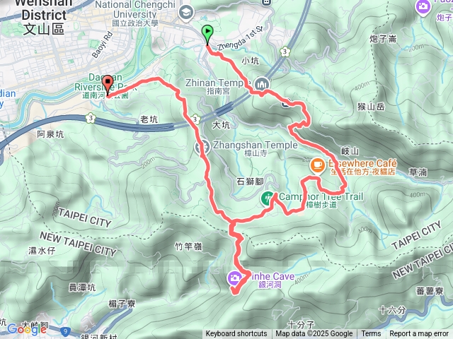政大到銀河洞到政大後山