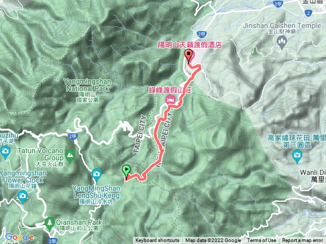 魚路古道北段（擎天崗到天籟溫泉會館）