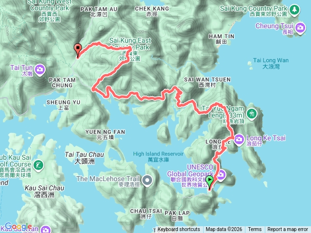 香港西灣山、大枕蓋