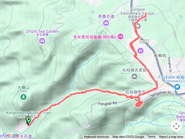 坑內坑散步順走口寮山