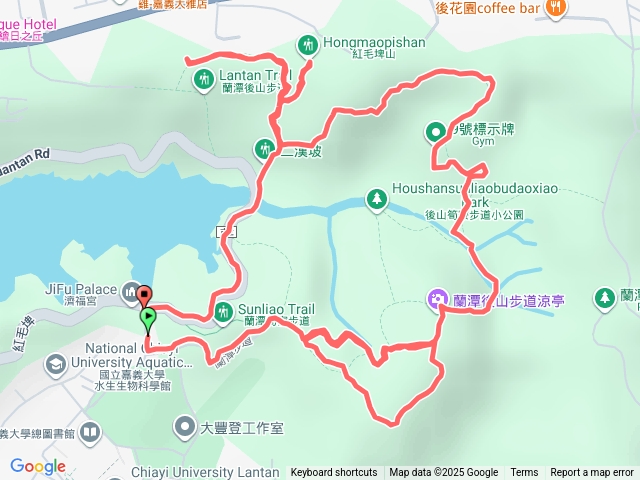 蘭潭步道(筍寮山、山子頂山、紅毛埤山)