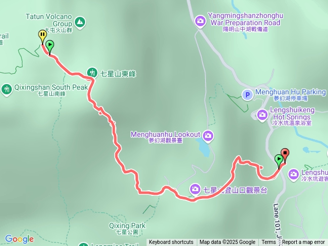 七星山東峰主峰（冷水坑登山口
