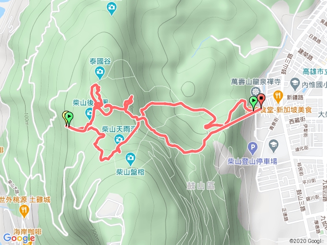 高雄柴山(猩猩洞、天雨洞、雅座、相思台、泰國谷、一簾幽夢、一線天、總統府、北峰極樂洞