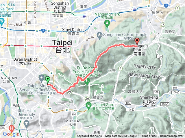 台北大縱走第六段麟光-中華科大