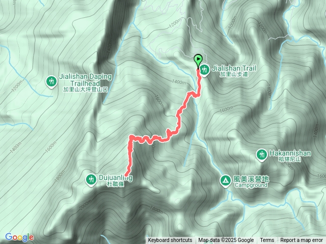 加里山路鹿場登山口來回
