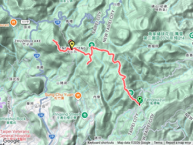 陽明山東段縱走到七星山主峰預覽圖