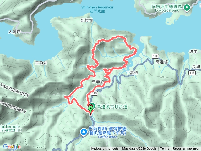 高遶溪古道+谷倉角+外柑坪山，下牛背岩O繞