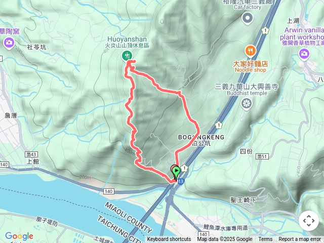 火炎山橋下停車場環0路線