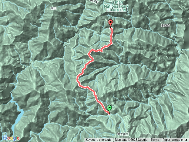 南二段拉庫音溪山屋南雙頭山塔芬山塔芬谷山屋