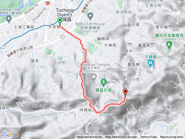 火焰山到天上山三角點