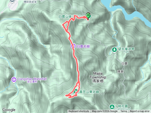 白賓山白賓名樹真笠山東北峰真笠山