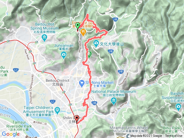 20210116十八份山-湖山-湖山南峰-紗帽山南峰-磺溪山東峰-眾多公園-芝山岩