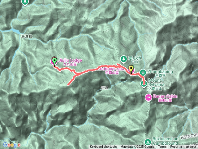 大霸尖山、伊澤山、加利山預覽圖