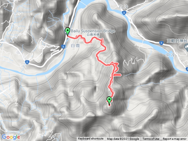 白毛山主步道