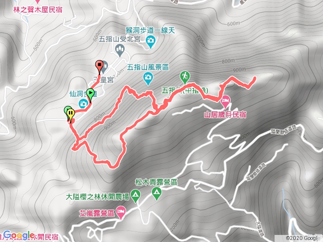 五指山+橫向步道P型