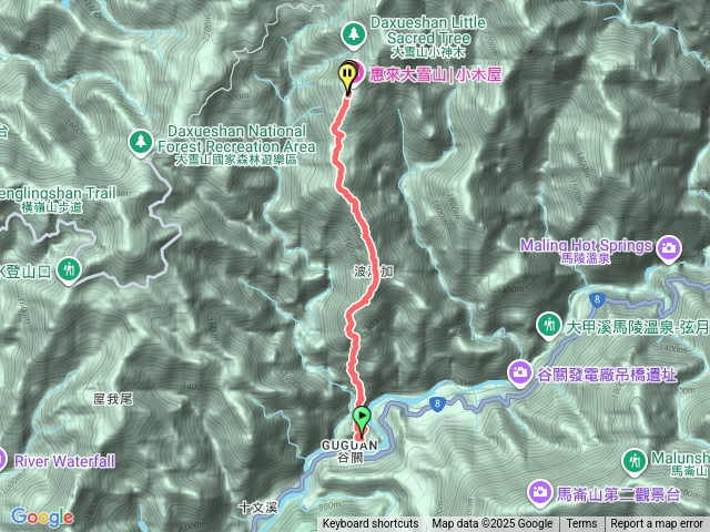 波津加上大雪山(含休息)A進B出預覽圖