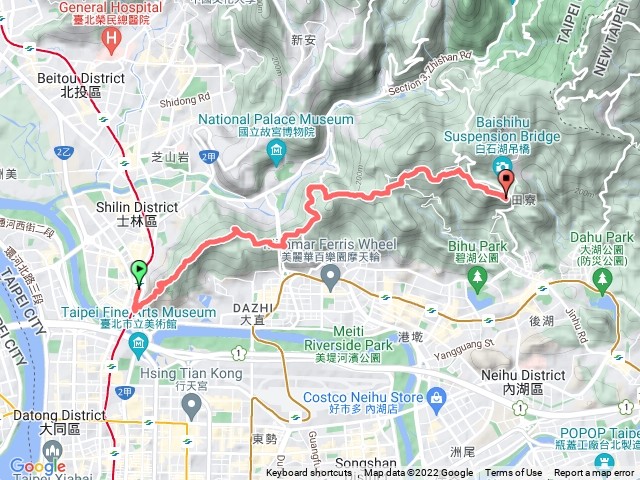 臺北大縱走第五段：劍潭支線（劍潭山-文間山-劍南山-忠勇山）