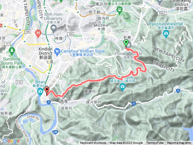 貓空五峰山越嶺