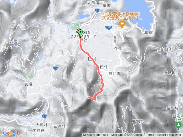 日月潭 頭社-後尖山(2024-2-25)