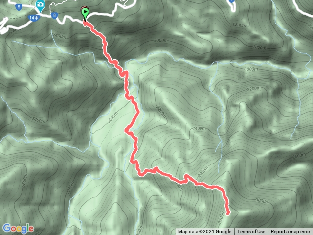 2021-03-28屏風山單攻，111.2K最新登山口新路去回，避開危險崩壁段