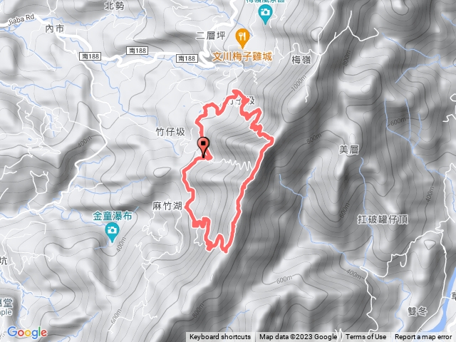 竹子排山、美麗峰、竹子圾山O形環繞