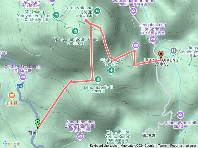 七星山（苗圃登山口至冷水坑）預覽圖