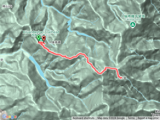 西巒大山(含休息15分鐘,本路線含加走巒安堂來回2小時50分鐘)預覽圖