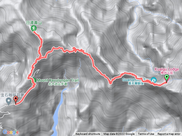 檜谷到日湯真山