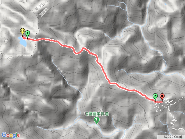 松蘿湖（下雨）