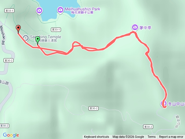 三清道院中山亭步道