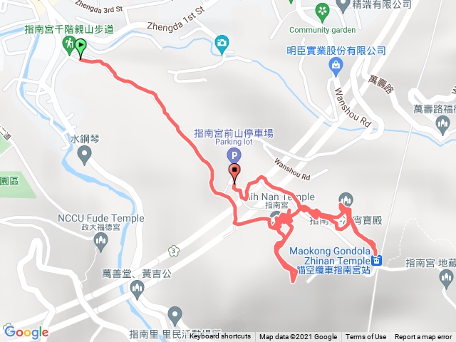 指南宮登山步道(進) + 前山老街(出)