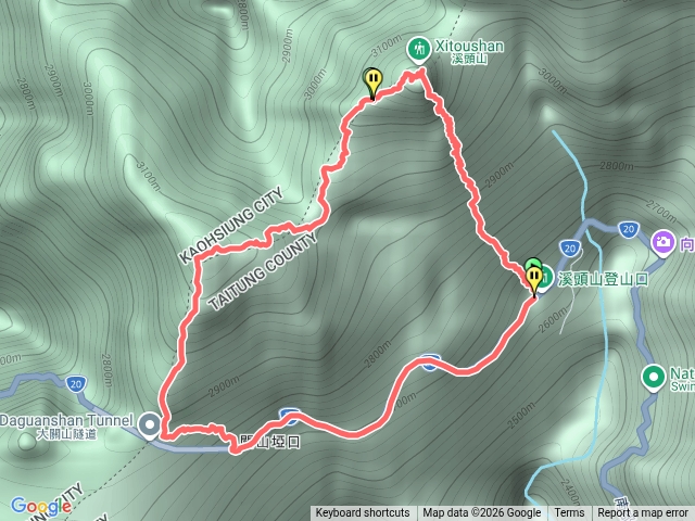 溪頭山縱走關山嶺山