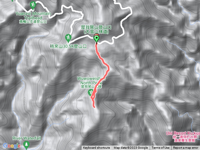 屋我尾山（北登山口）