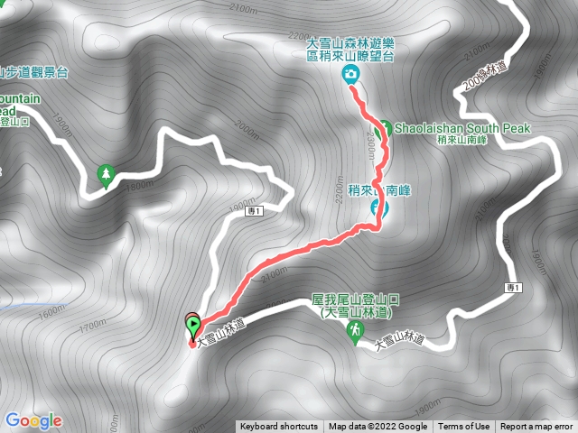 小百岳集起來鳶嘴稍來山國家步道202204011105