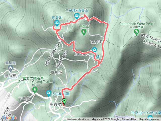 向天山面天山O型