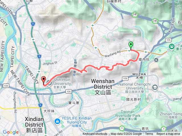 台北文山區興隆山東北峰、興隆山、釣魚臺、景美山(溪子口山)、仙跡岩、圳後山預覽圖