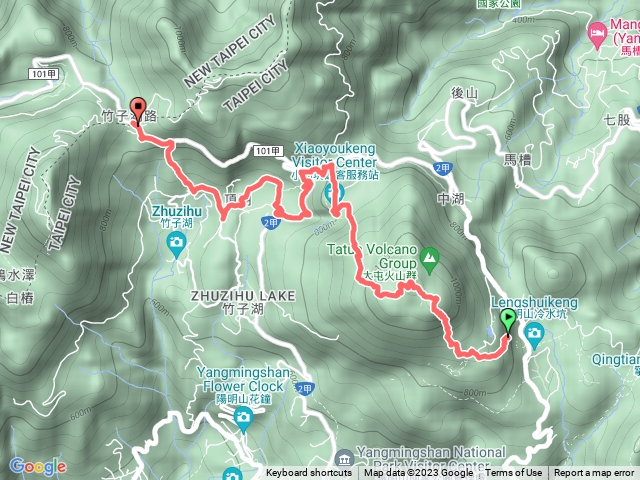 冷水坑-七星山-小油坑-鞍部