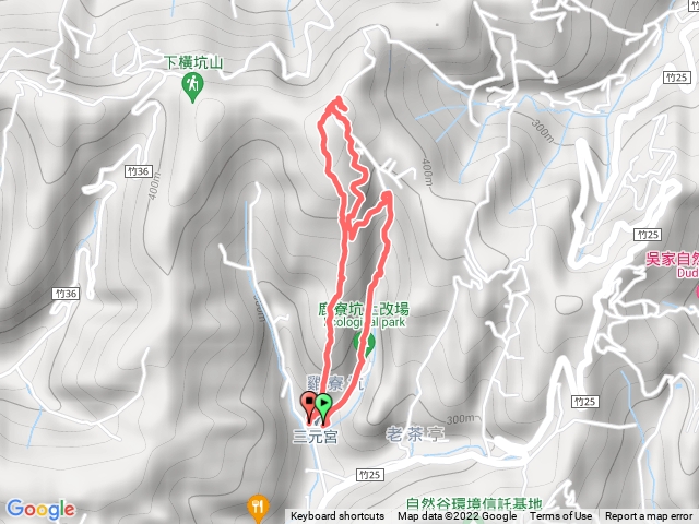 鹿寮坑桐花步道（三元宮—顯伯公廟—雞寮坑山）
