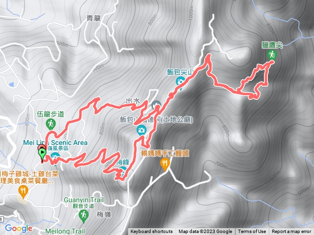 梅峰古道-獵鷹尖-伍龍步道