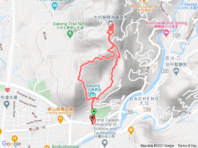 台中大坑9號、6號（部分）及10號步道