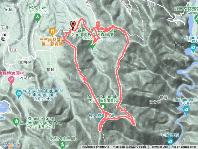過坑山、大尖山、卓社林道O型
