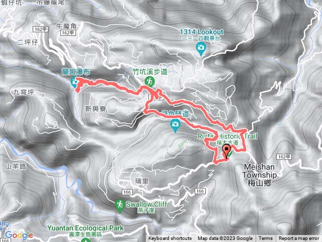 瑞太古道走竹坑溪步道O型走