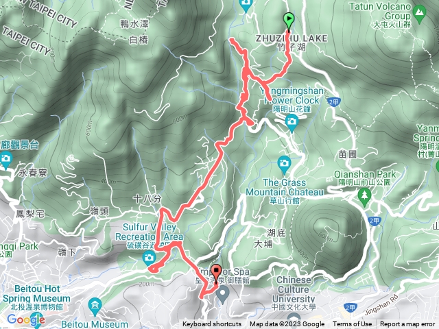 陽峰古道北段、猴崁古圳步道、草山水道第一湧泉“滾水頭”、東昇古圳步道-情人瀑布Terry