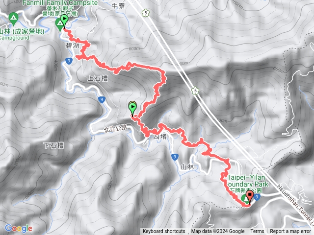 四堵山、縣界公園